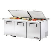 True TSSU-72-30M-B-DS-ST-HC 72" 30-Pan Sandwich/Salad Prep Table