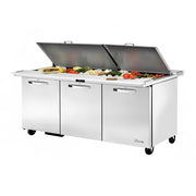 True TSSU-72-30M-B-DS-ST-HC~SPEC3 72" 30-Pan Sandwich/Salad Prep Table