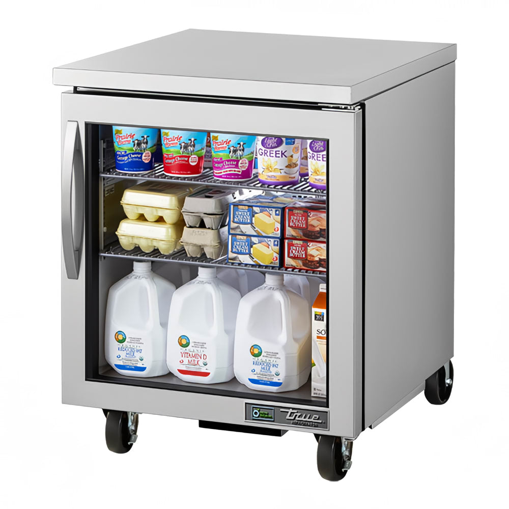 True TUC-27G-HC~FGD01 27" 1-Door Glass Door Undercounter Refrigerator