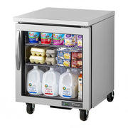 True TUC-27G-HC~FGD01 27" 1-Door Glass Door Undercounter Refrigerator