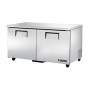 True TUC-60-HC 60" 2-Door Undercounter Refrigerator