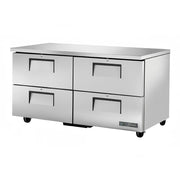 True TUC-60D-4-HC 60" 4-Drawer Undercounter Refrigerator