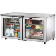 True TUC-60G-HC~SPEC3 60" 2-Door Glass Door Undercounter Refrigerator