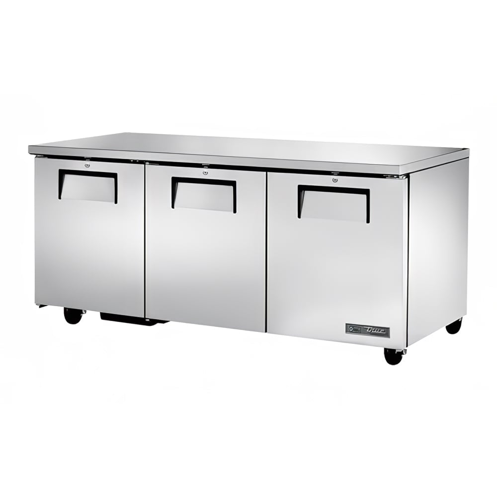 True TUC-72-HC 72" 3-Door Undercounter Refrigerator