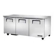 True TUC-72-HC 72" 3-Door Undercounter Refrigerator