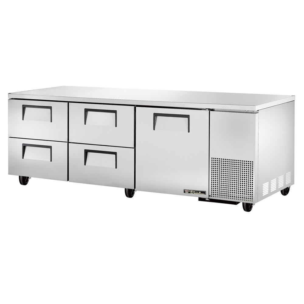 True TUC-93D-4-HC 93" 4-Drawer Undercounter Refrigerator