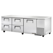 True TUC-93D-4-HC 93" 4-Drawer Undercounter Refrigerator
