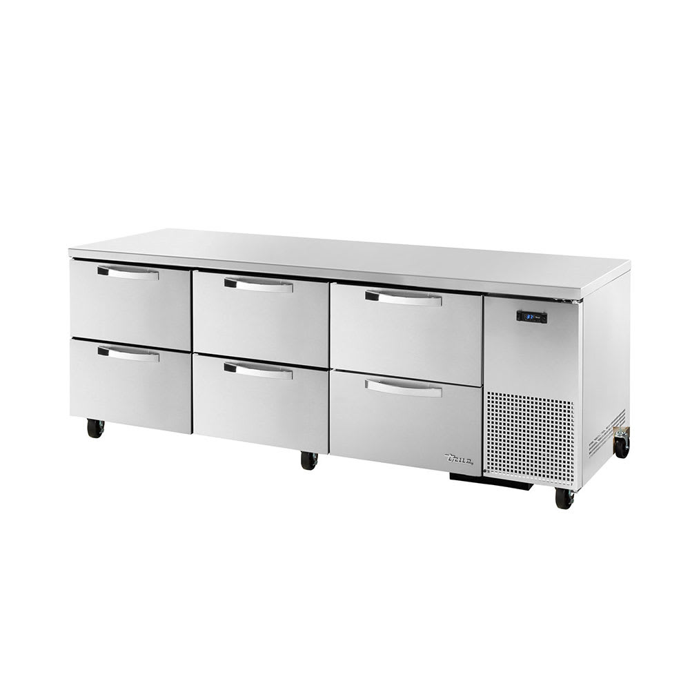 True TUC-93D-6-HC~SPEC3 93" 6-Drawer Undercounter Refrigerator