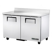 True TWT-48F-HC 48" 2-Door Worktop Refrigerator