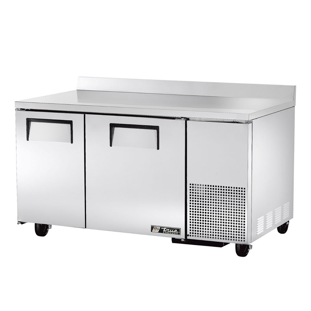 True TWT-60-32F-HC 60" 2-Door Worktop Refrigerator