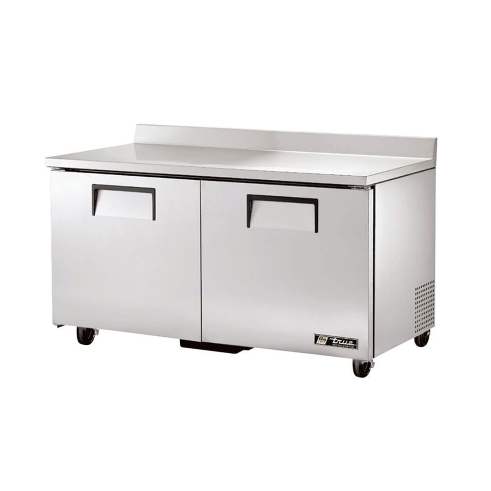 True TWT-60-HC 60" 2-Door Worktop Refrigerator