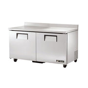 True TWT-60-HC 60" 2-Door Worktop Refrigerator