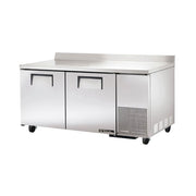 True TWT-67-HC 67" 3-Door Worktop Refrigerator