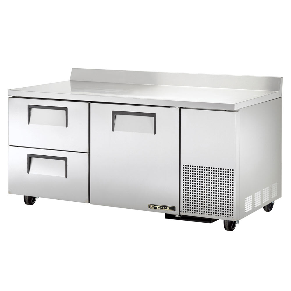 True TWT-67D-2-HC 67" 2-Drawer Worktop Refrigerator