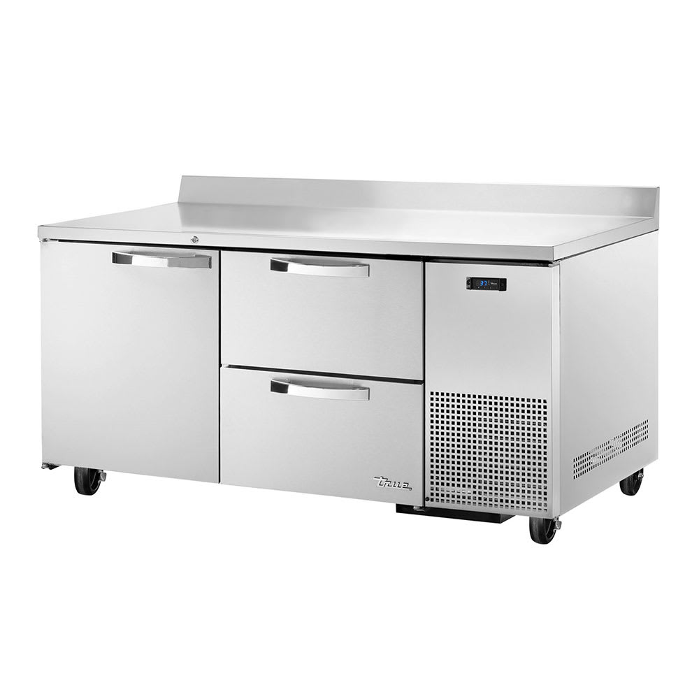 True TWT-67D-2-HC~SPEC3 67" 2-Drawer Worktop Refrigerator
