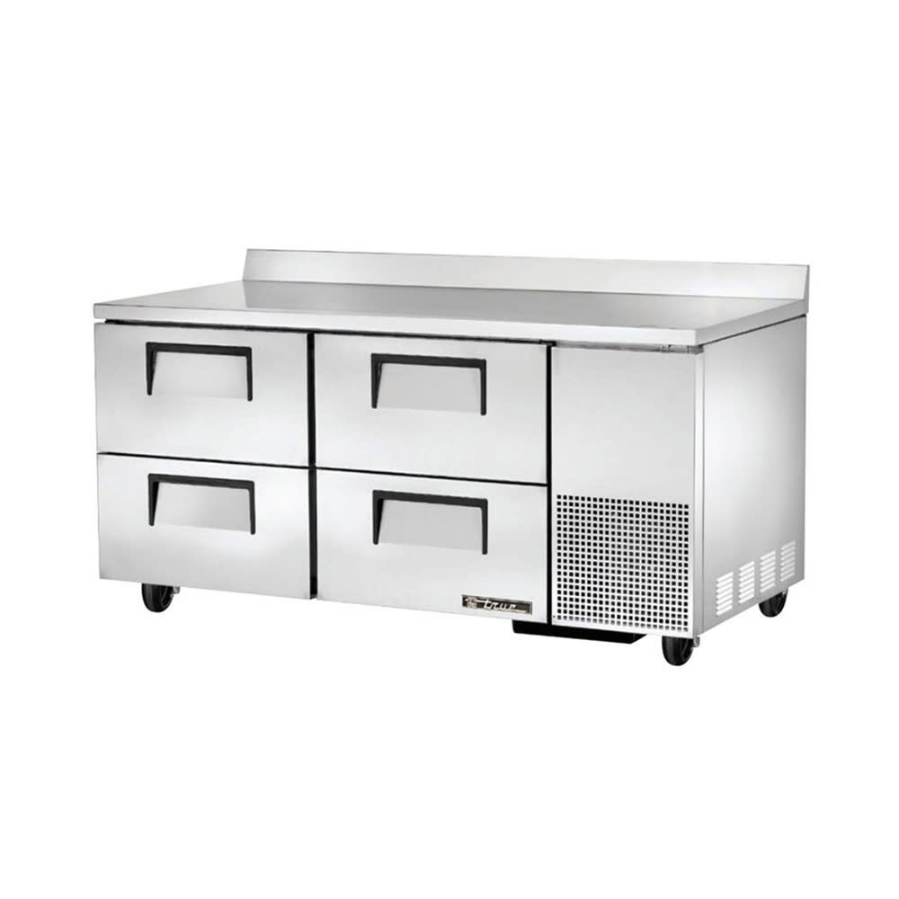 True TWT-67D-4-HC 67" 4-Drawer Worktop Refrigerator
