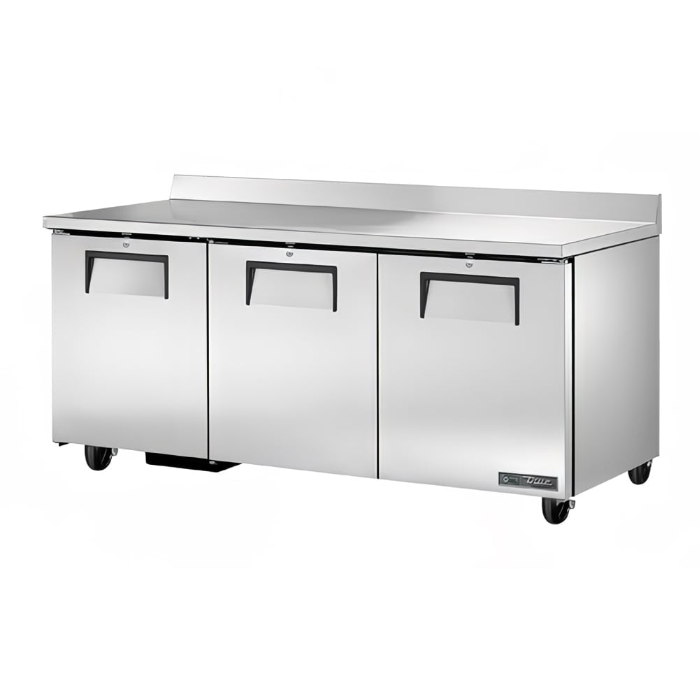 True TWT-72-HC 72" 3-Door Worktop Refrigerator
