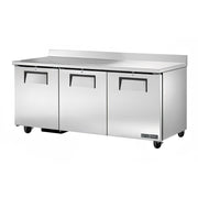 True TWT-72-HC 72" 3-Door Worktop Refrigerator