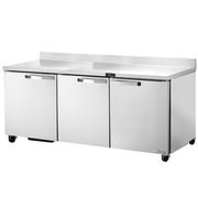 True TWT-72-HC~SPEC3 72" 3-Door Worktop Refrigerator