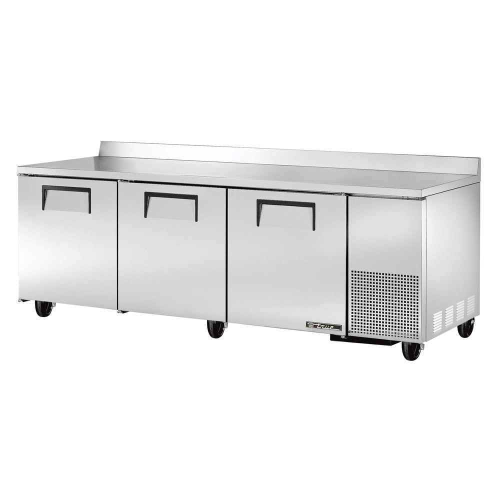 True TWT-93-HC 93" 3-Door Worktop Refrigerator