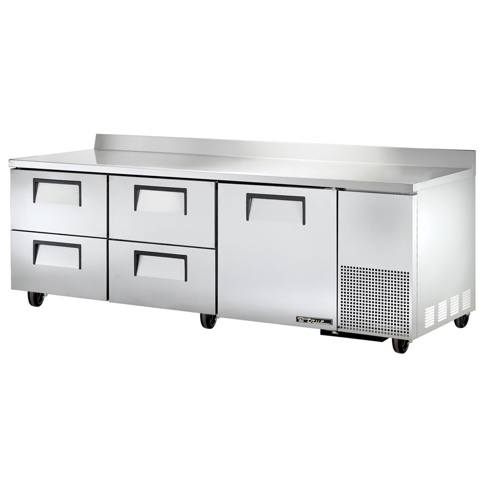 True TWT-93D-4-HC 93" 4-Drawer Worktop Refrigerator