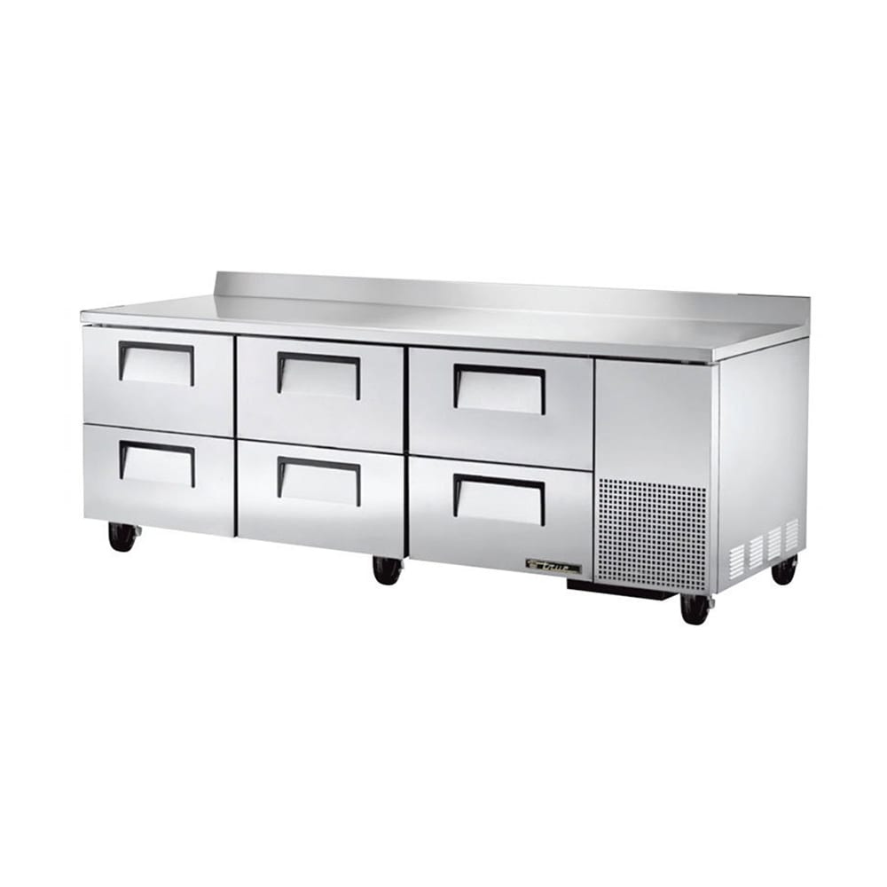 True TWT-93D-6-HC 93" 6-Drawer Worktop Refrigerator