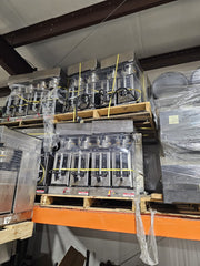 Wholesale lot of 4 Used Bunn 33500 Commercial Dual Soft Heat Coffee Brewers 220V JS - Falcon Restaurant Supply - 1