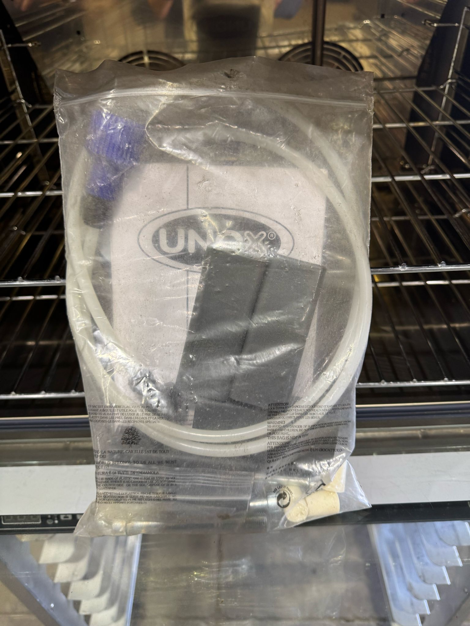 Used Cadco XAFT - 195 Full - Size Rossella™ Digital Convection Oven with Steam and Stand 220V - Falcon Restaurant Supply - 7