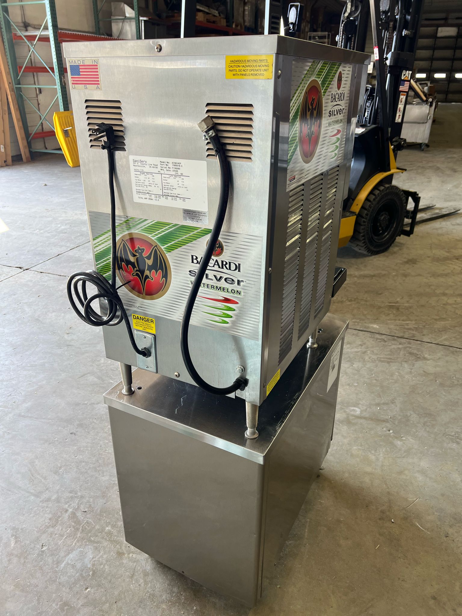 Used Saniserv A7081 Margarita Cocktail Slushie Machine Countertop Air Cooled 115v - Falcon Restaurant Supply - 6