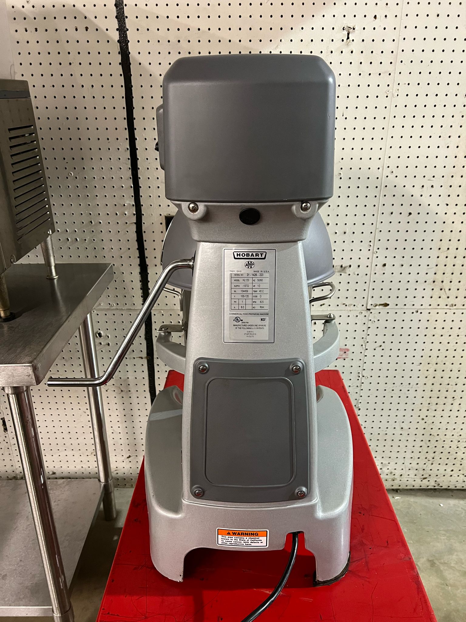 Used Hobart Legacy HL120-1STD 12 Qt. Planetary Stand Mixer - 120V, 1/2 hp