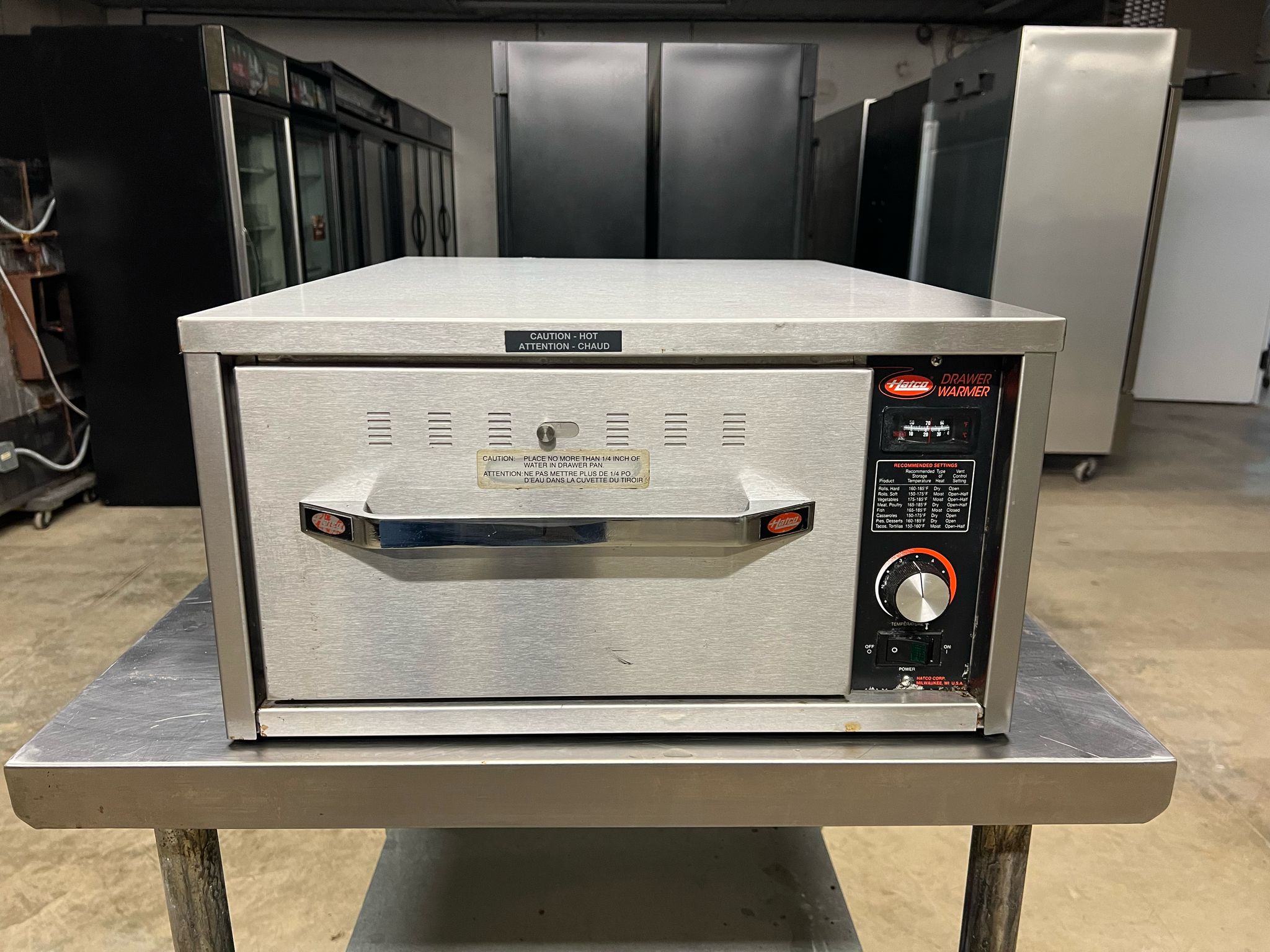 Used Hatco HDW-1N Countertop Insulated Heated Warming Drawer 120V