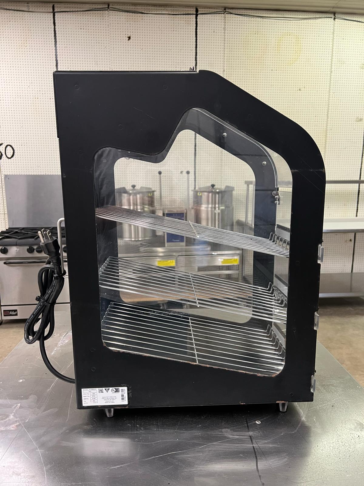 Used Wisco 791 Countertop Heated Display Merchandiser 3 Shelves 120V 670W