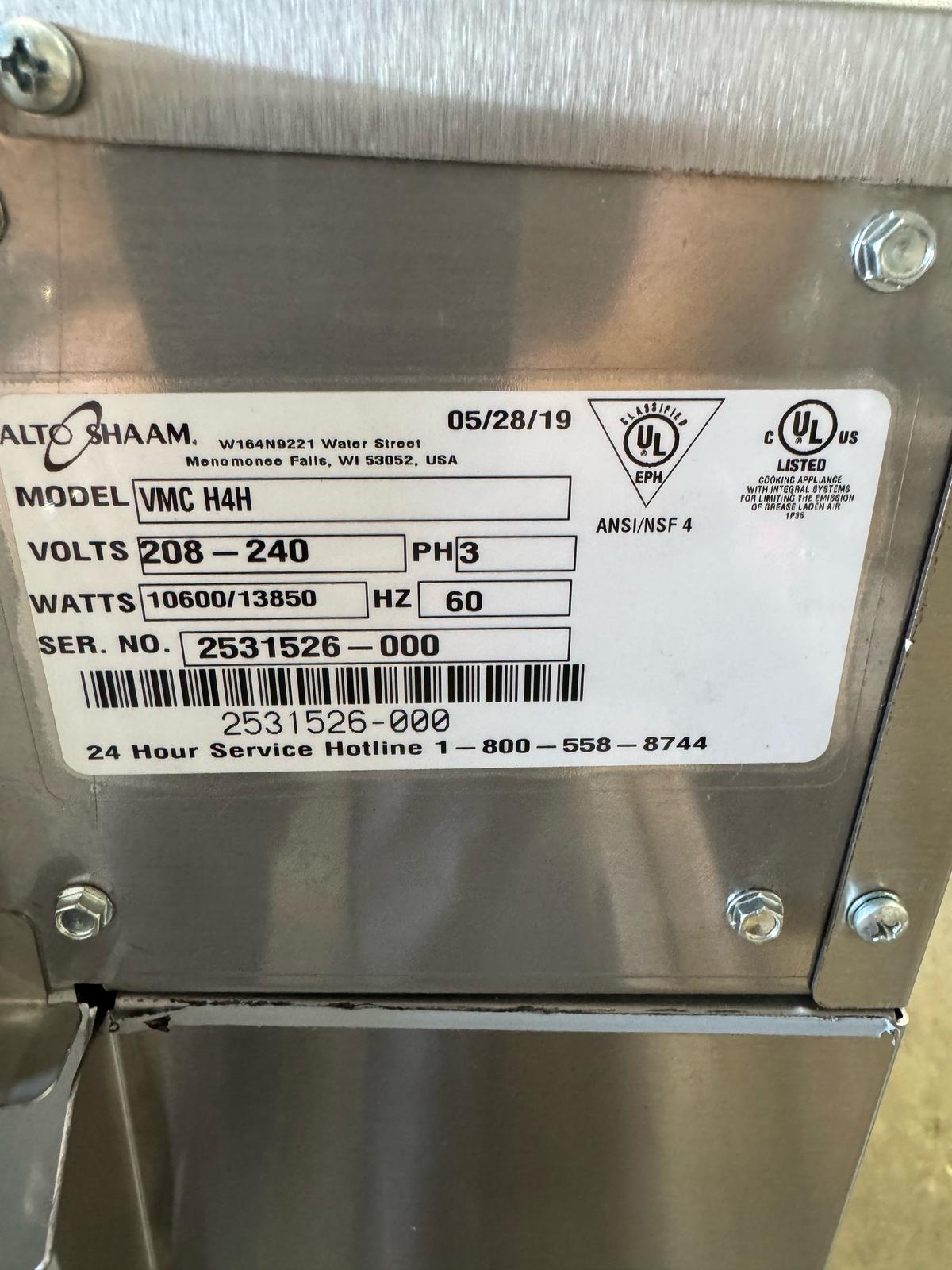 New 2019 Alto-Shaam VMC-H4H  Multi-Cook Oven with Simple Controls 208-240V, 3Ph