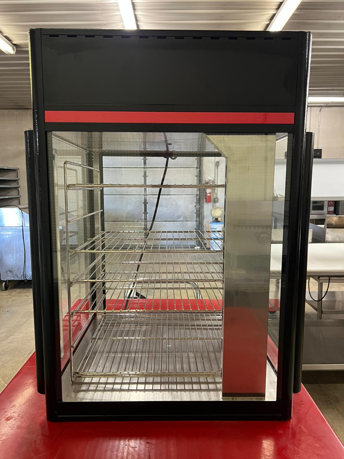 Used Hatco FSDT-2X Tall Two Door Warming Display Merchandiser w/ Rack - 120V
