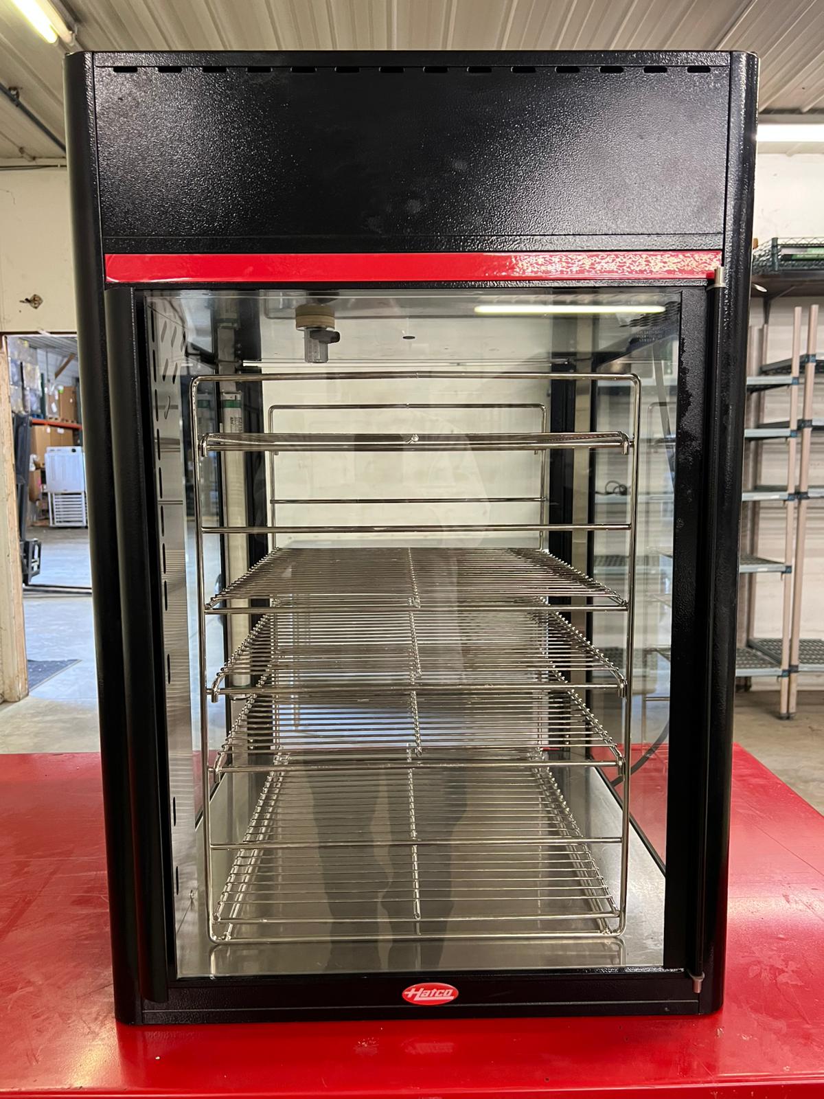 Used Hatco FSDT-2X Tall Two Door Warming Display Merchandiser w/ Rack - 120V