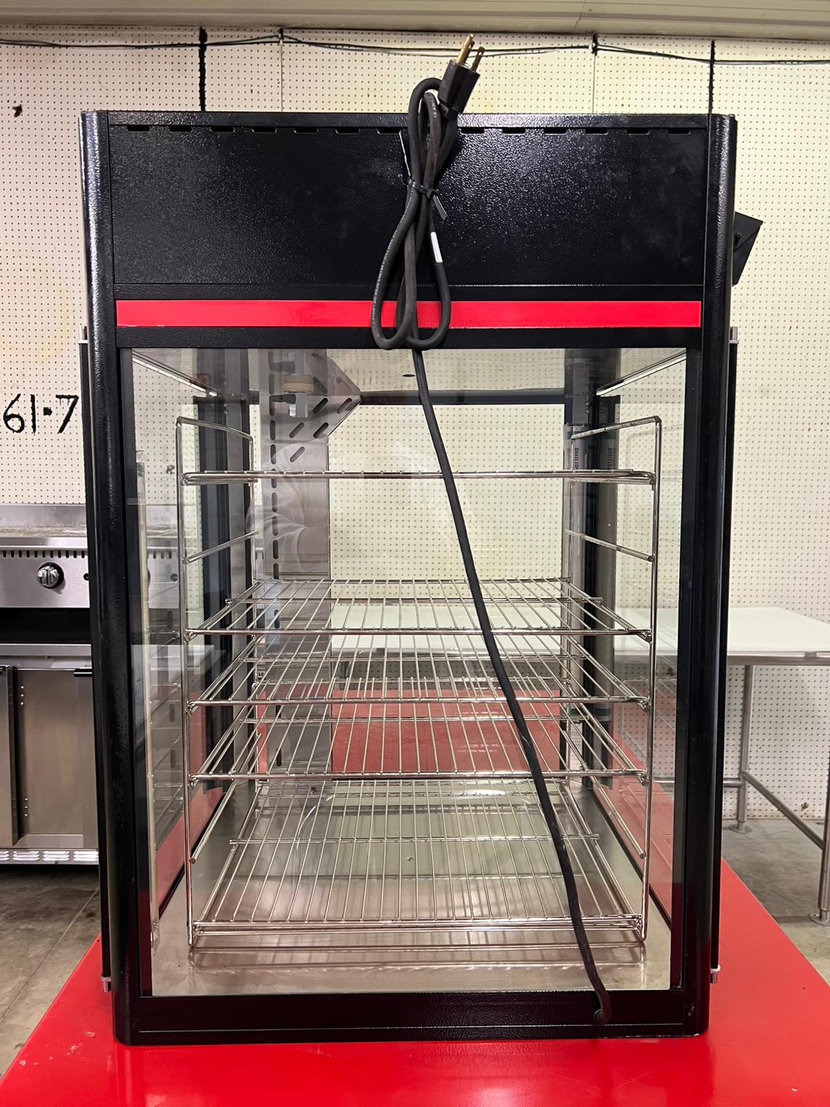 Used Hatco FSDT-2X Tall Two Door Warming Display Merchandiser w/ Rack - 120V