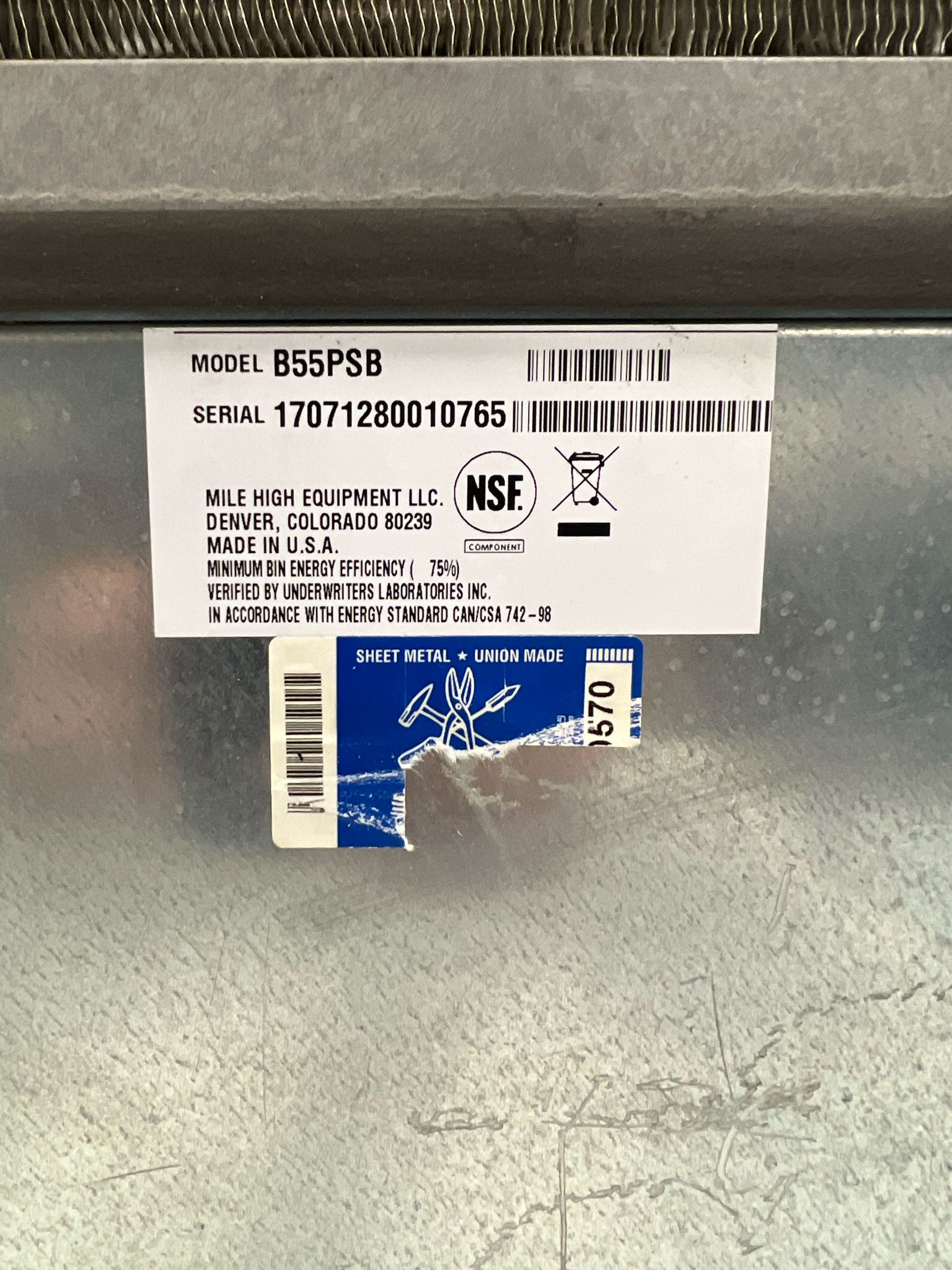 Used Ice-O-Matic CIM0530HA5 Half Dice Ice Machine 561lb with 510lb Bin 120V