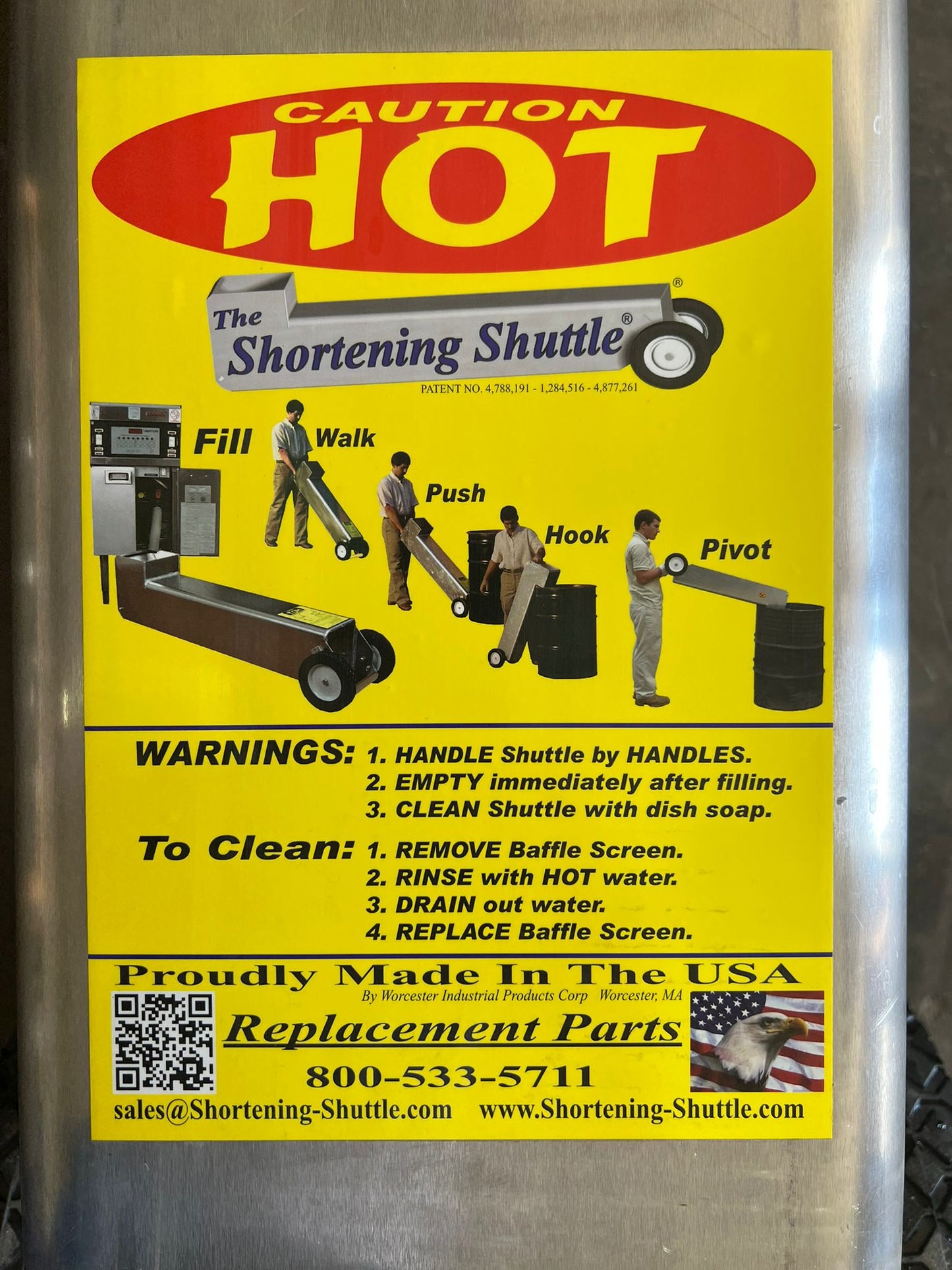 New Shortening Shuttle Fryer Waste Oil Transport Container