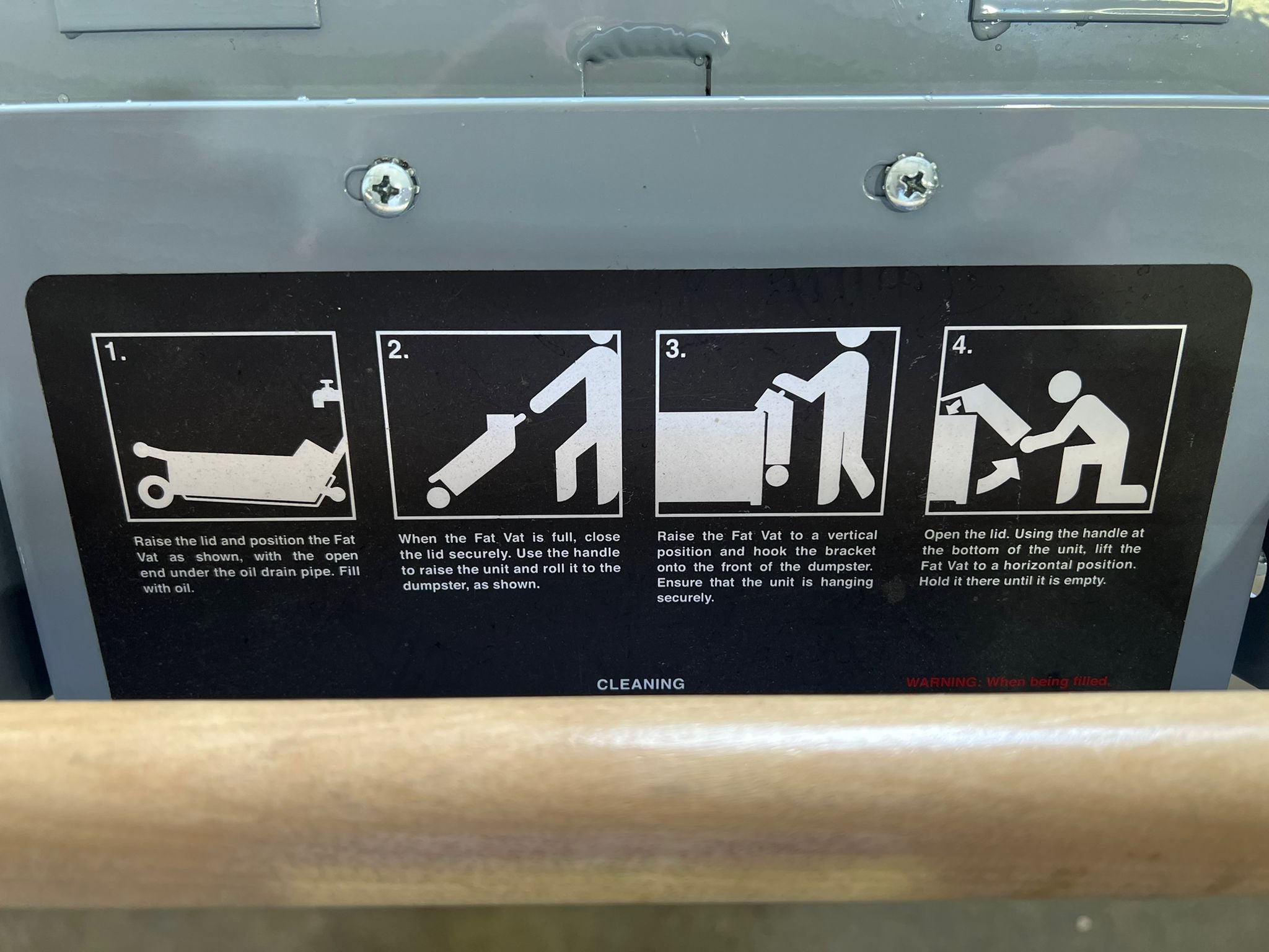 New Pitco 40lb Fat Vat Fryer Waste Oil Transport Container