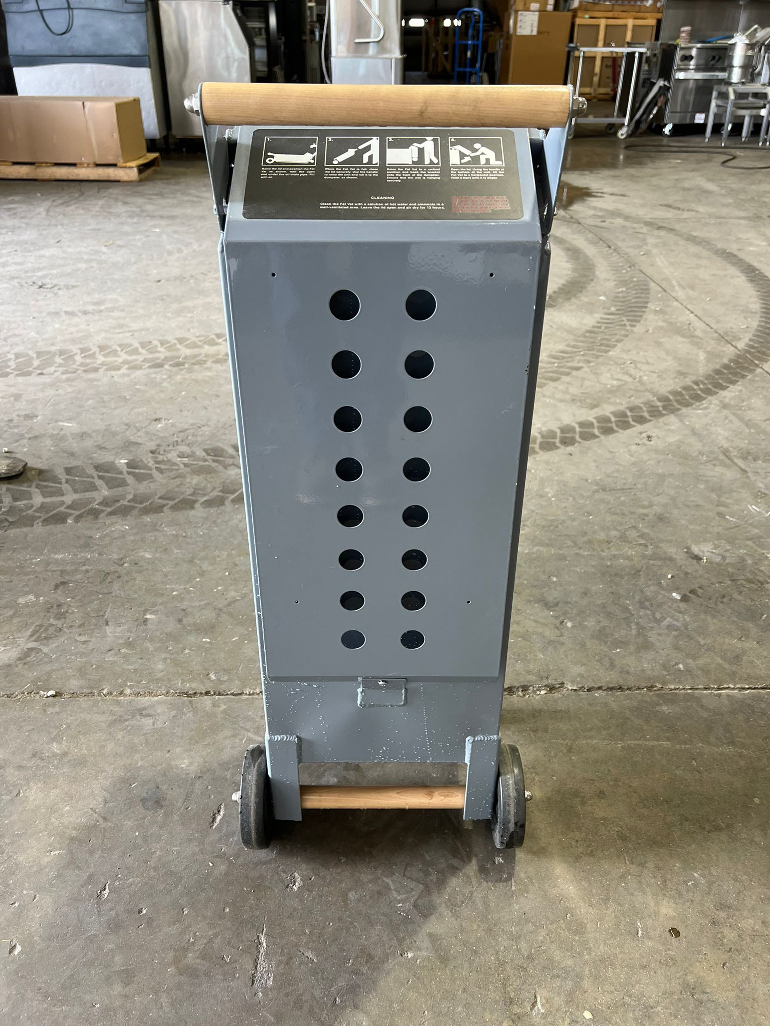 New Pitco 40lb Fat Vat Fryer Waste Oil Transport Container