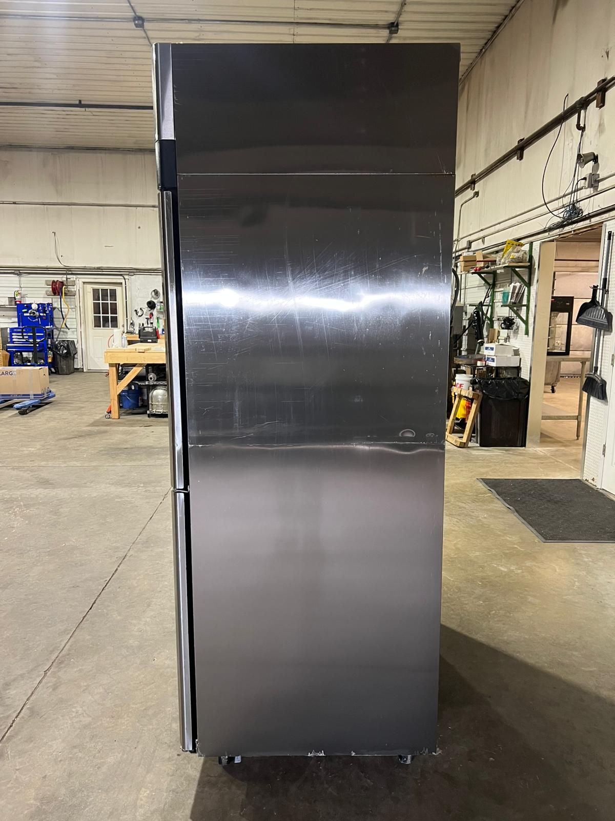 Used Turbo Air M3R47 - 4 52" Solid Half Door Stainless Steel Reach - In Refrigerator 115V - Falcon Restaurant Supply - 4