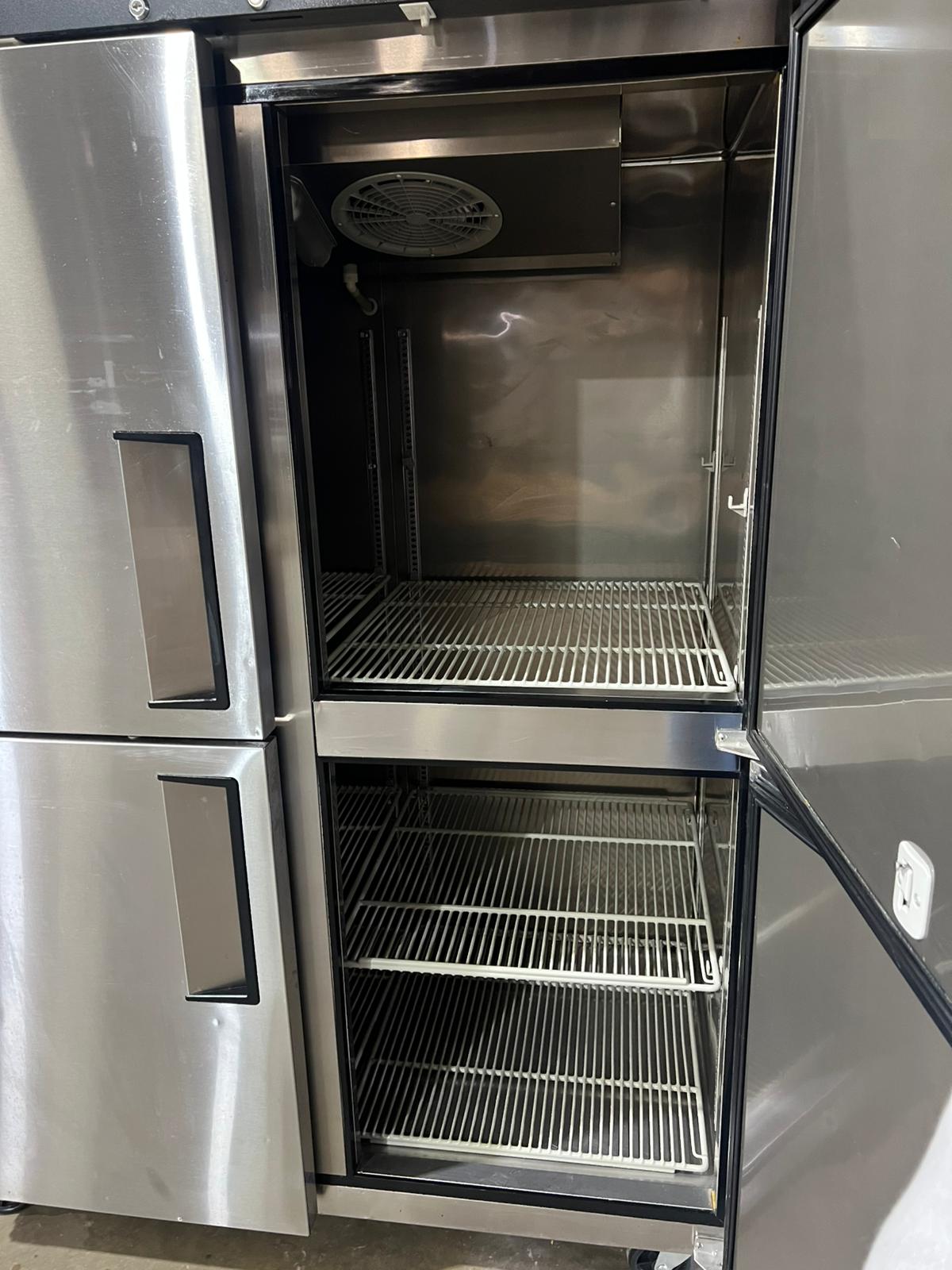 Used Turbo Air M3R47 - 4 52" Solid Half Door Stainless Steel Reach - In Refrigerator 115V - Falcon Restaurant Supply - 6