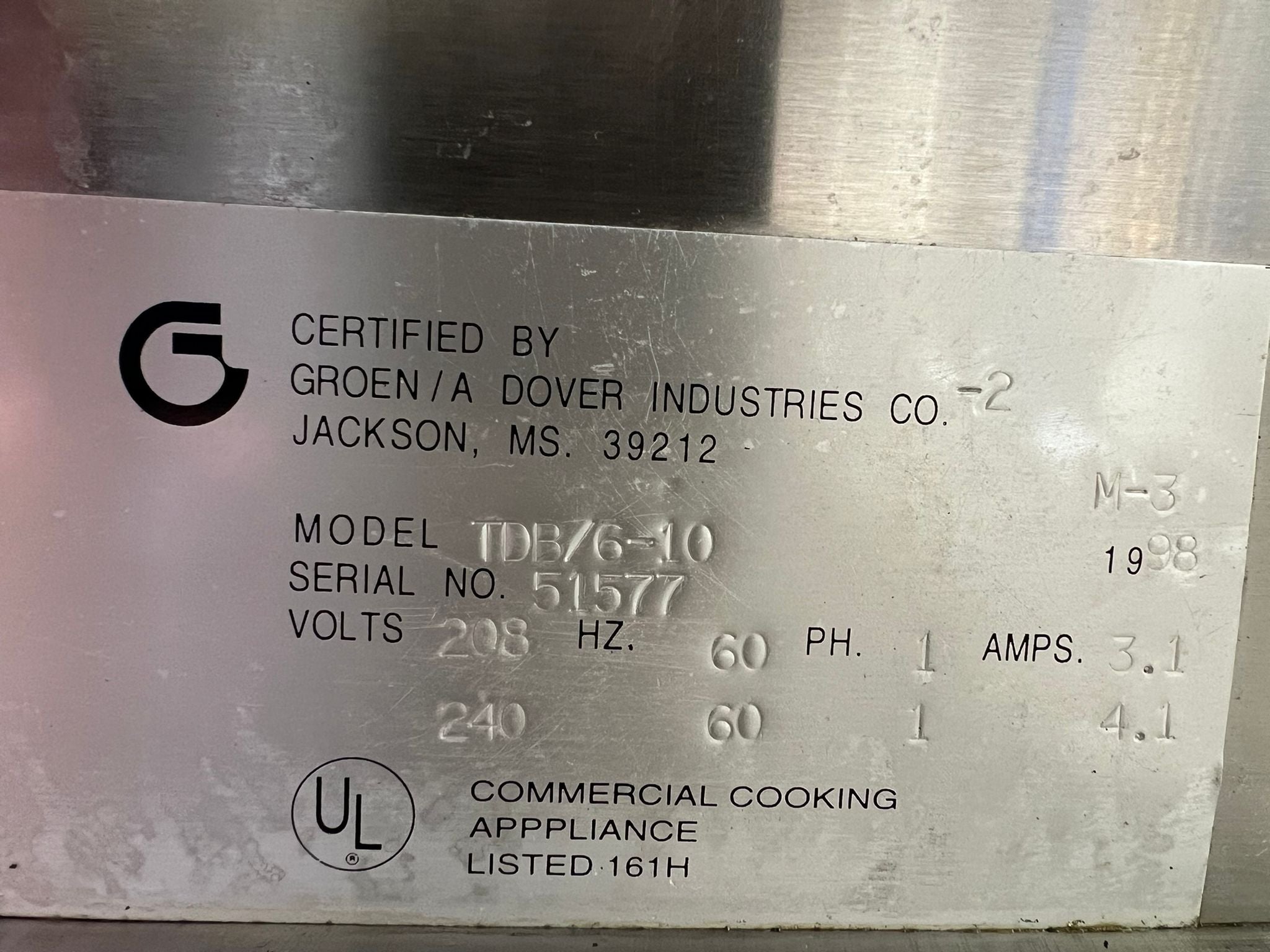 Used Groen TDB/6 - 10 Electric Steam Jacketed 10 Quart Kettle w/ Stand 208V - 2 - Falcon Restaurant Supply - 6