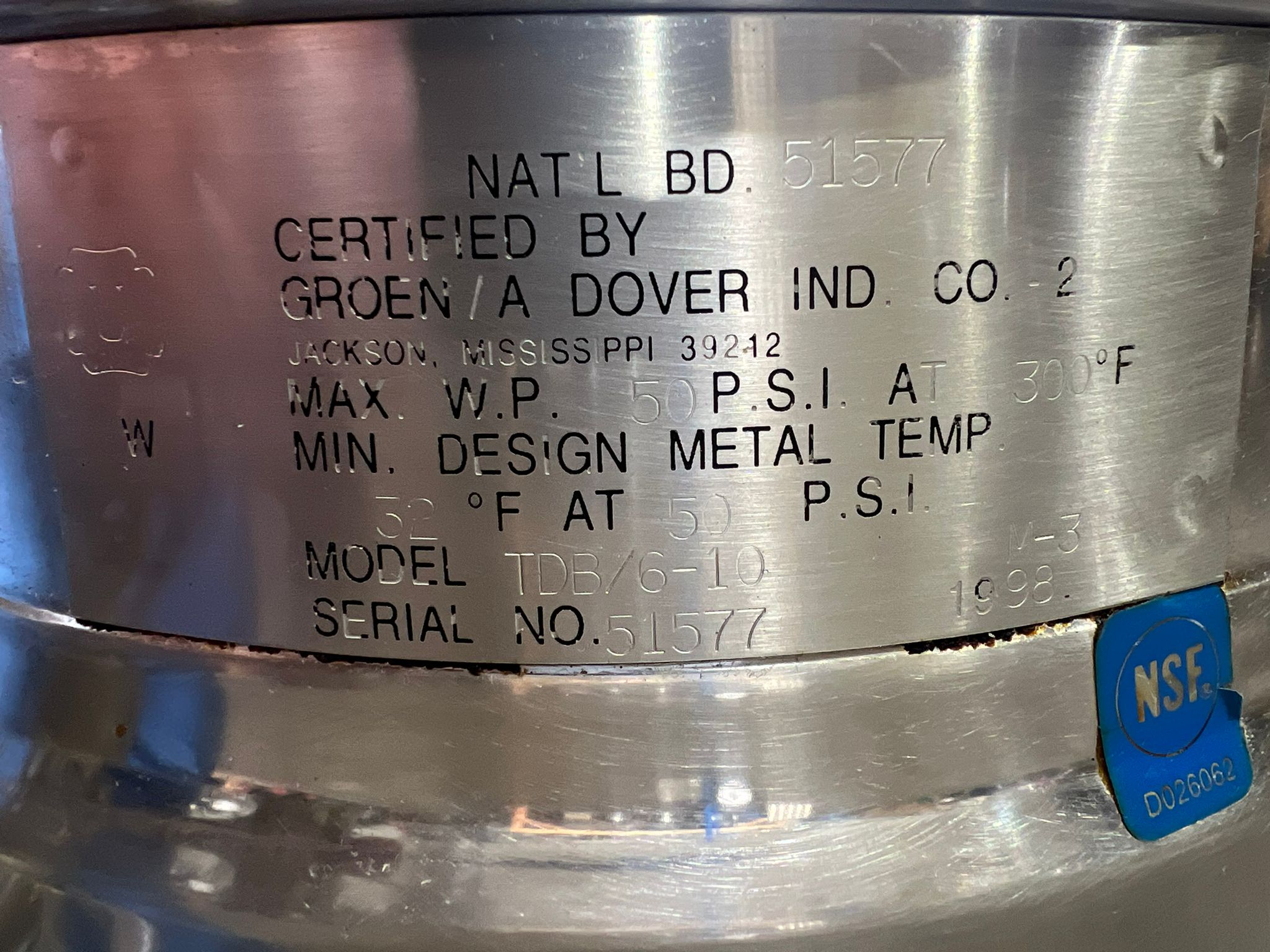 Used Groen TDB/6 - 10 Electric Steam Jacketed 10 Quart Kettle w/ Stand 208V - 2 - Falcon Restaurant Supply - 7