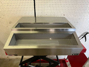Used 27" APW Wyott RTR-8 Countertop Refrigerated Prep Rail 8 Pan Capacity 120V