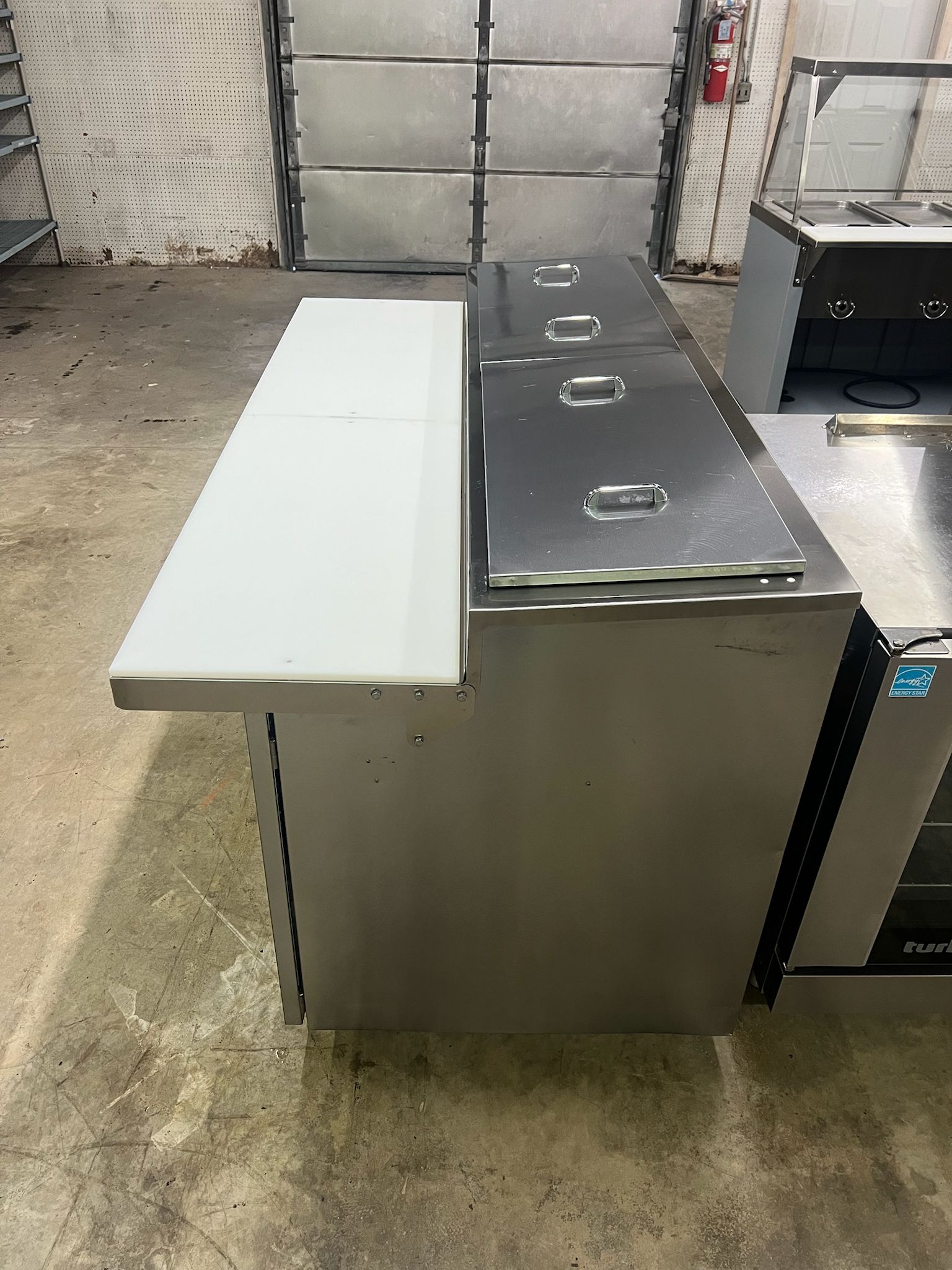 Used 2022 71" Traulsen TB071SL2S Two Section Refrigerated Glycol Prep Table 115V