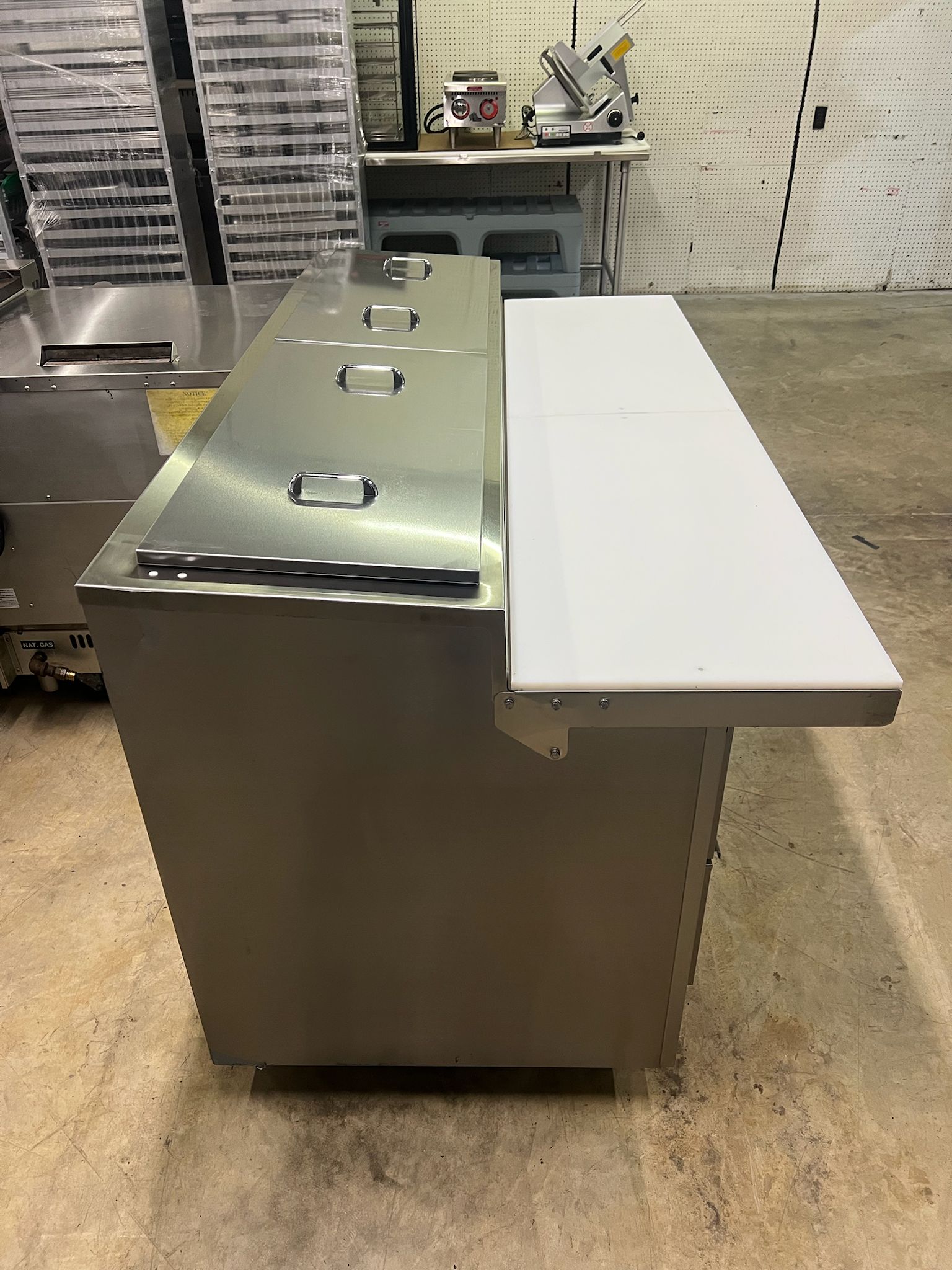 Used 2022 71" Traulsen TB071SL2S Two Section Refrigerated Glycol Prep Table 115V