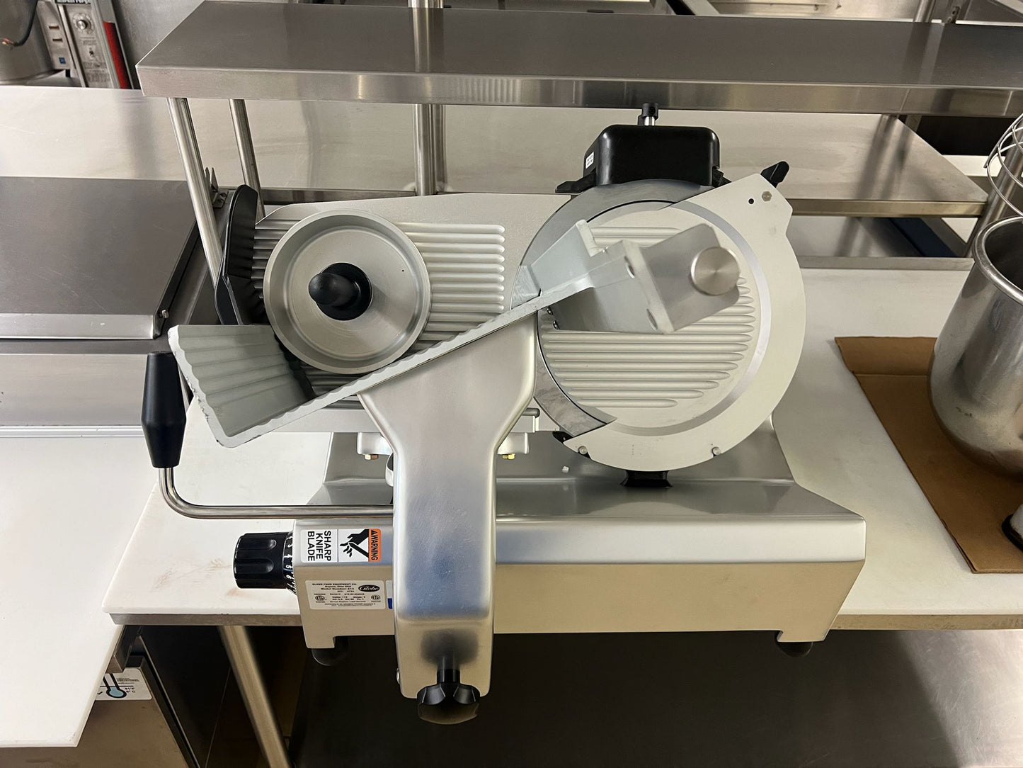Used 13" Globe S13 Heavy-Duty Manual Deli Meat Slicer - 1/2 hp 115V