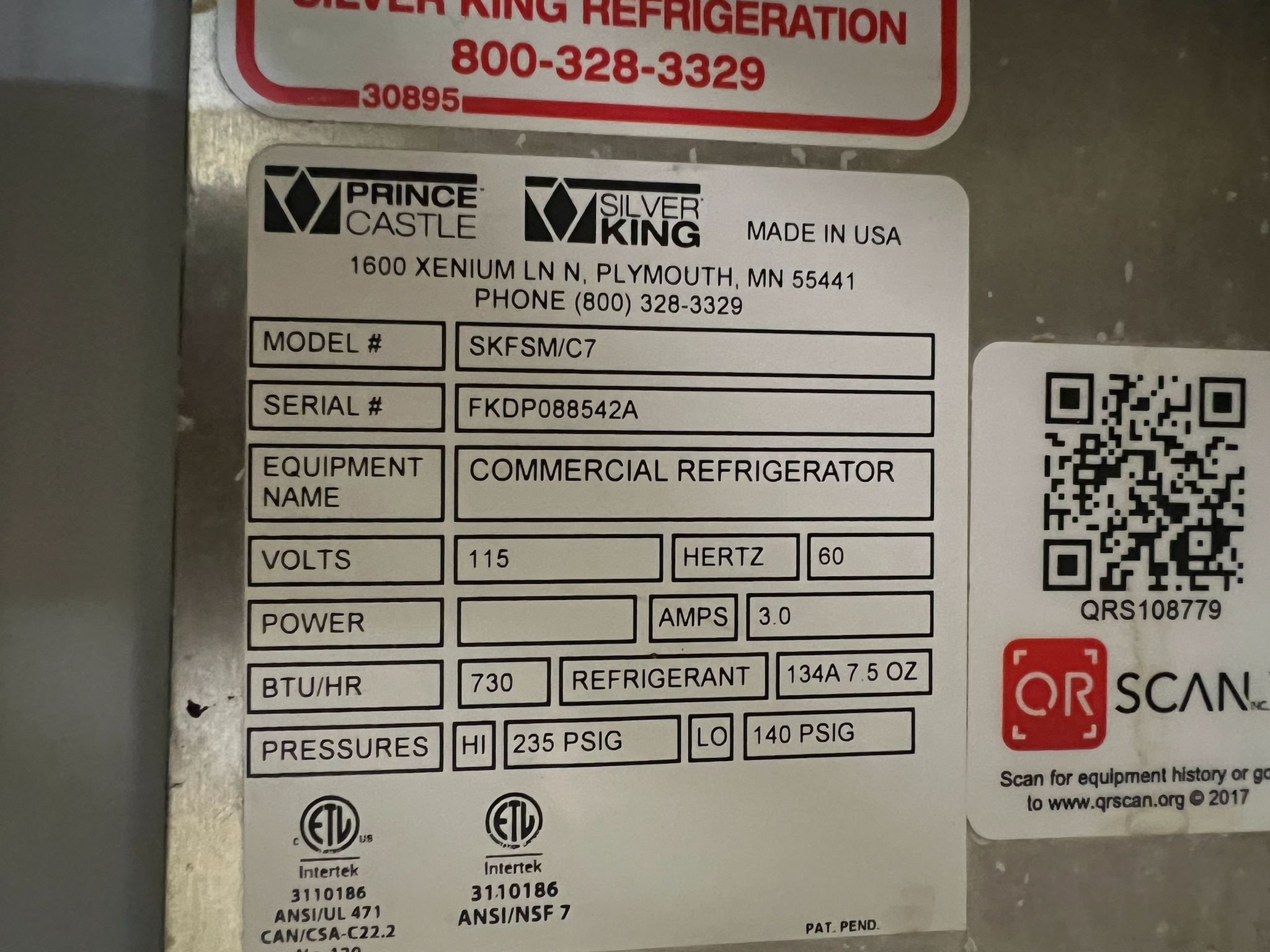 Used 27" Silver King SKFSM/C7 Refrigerated Ice Cream Topping Fountainette 115V