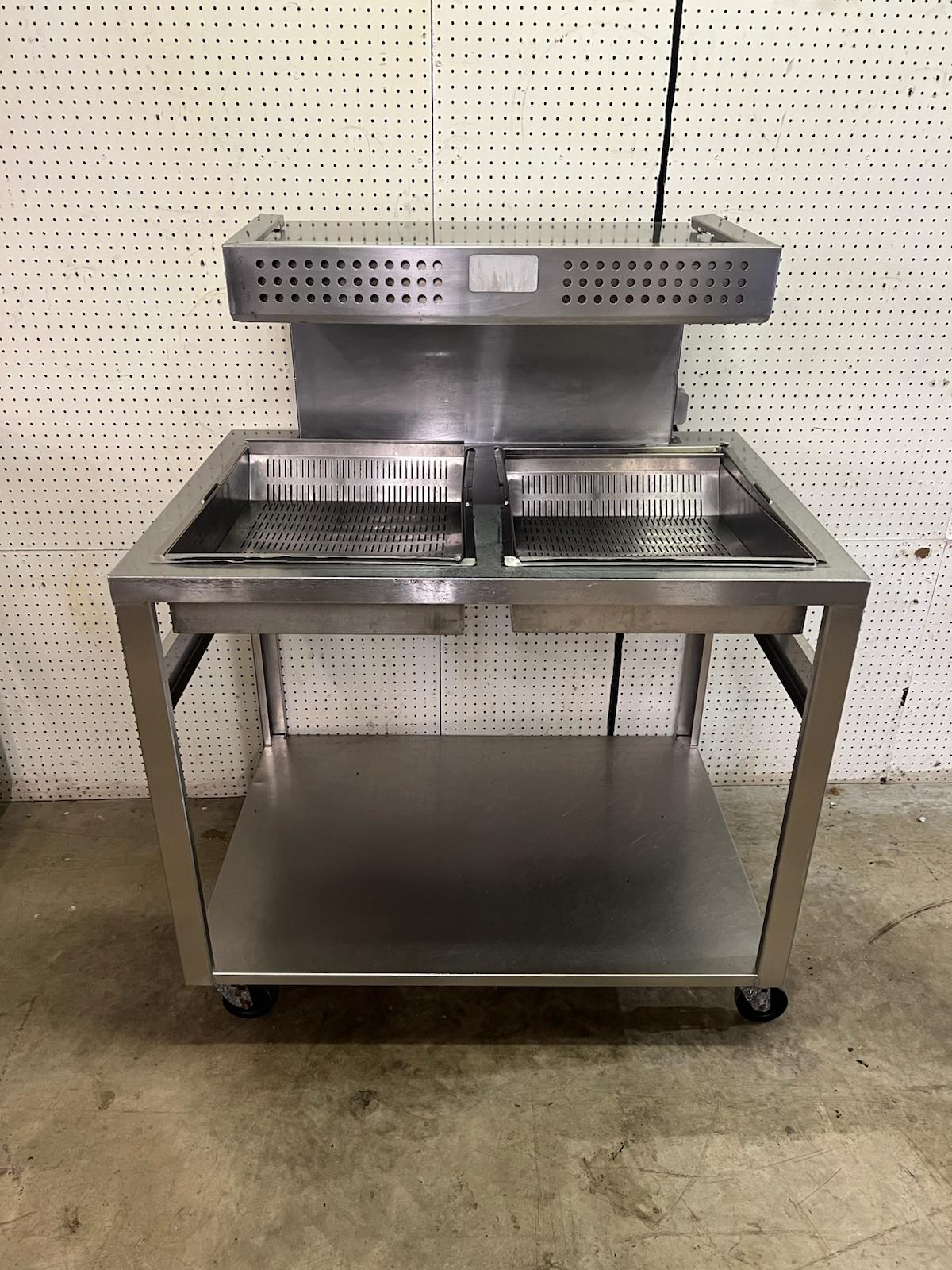 Used Marshall 145486SS Commercial Stainless Steel Deep Fryer Warming Dump Station 120V